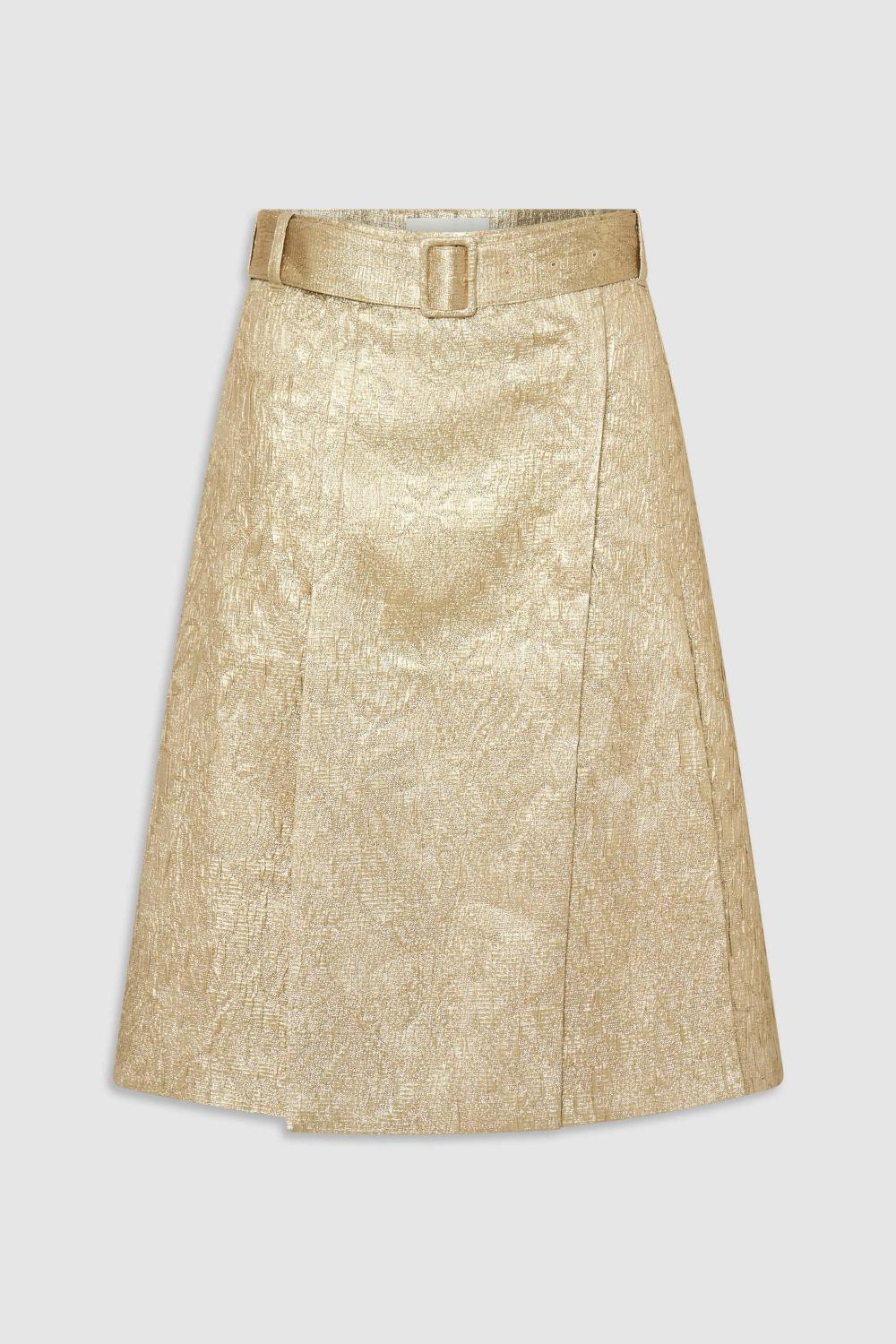 GOLD FOIL SKIRT Gold | Oroton