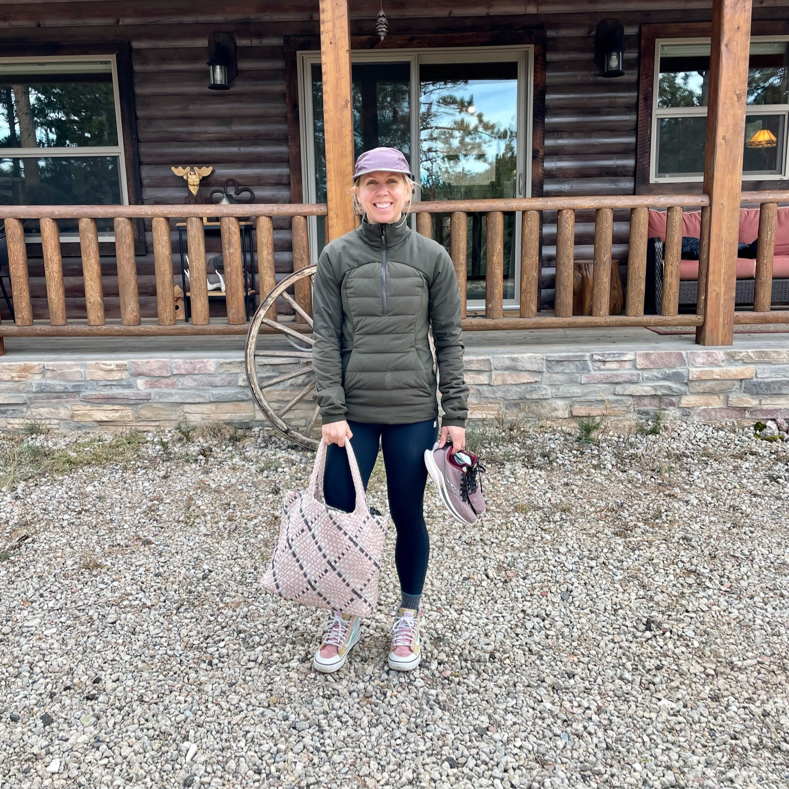 We spent Thanksgiving in beautiful Colorado and already loving my new travel companion, the Charli Woven Neoprene Tote by @babsandbirdieco! This tote made packing for the cabin a breeze - I was able to fit all my running gear and still have plenty of space for shopping at the local market. 

Crafted from durable and stylish hand-woven neoprene material, this tote is perfect for any occasion. Plus, it comes with a matching wristlet to keep all my valuables safe and secure.

Not only is the Charli tote spacious enough to carry everything I need, but it's also lightweight and easy to carry. Whether I'm running around town or exploring the great outdoors, this tote is the ultimate travel buddy that I can't leave behind.

If you're looking for a practical, versatile, and stylish carry-on bag for your next trip, look no further than the Charli Large Woven Neoprene Tote with Wristlet. Trust me, it'll be your new favorite travel companion too! #travel #colorado #charlitote #travelcompanion #stylish #practical #versatile #carryonbag

#LTKCyberWeek #LTKtravel #LTKGiftGuide