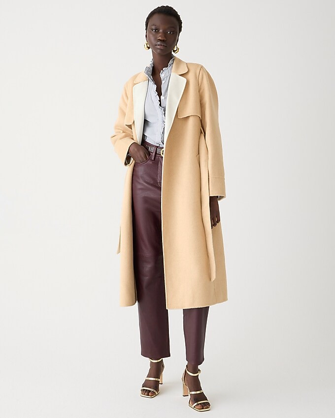 Harriet trench coat in double-faced blend | J. Crew US