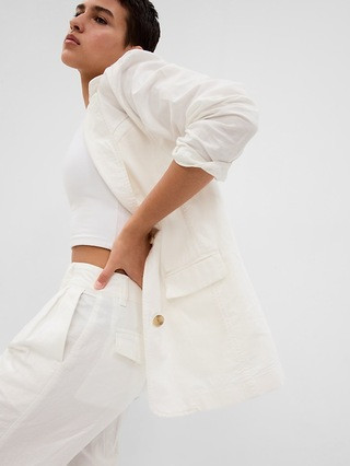 Linen-Cotton Blazer | Gap (US)