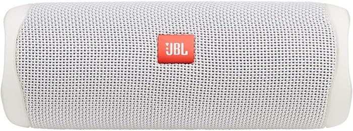 JBL FLIP 5, Waterproof Portable Bluetooth Speaker, White, 3.6 x 3.6 x 8.5 | Amazon (US)