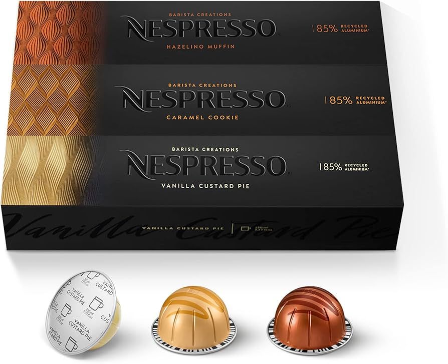 Nespresso Capsules VertuoLine, Barista Flavored Pack, Mild Roast Coffee, 10 count (Pack of 3) Cof... | Amazon (US)