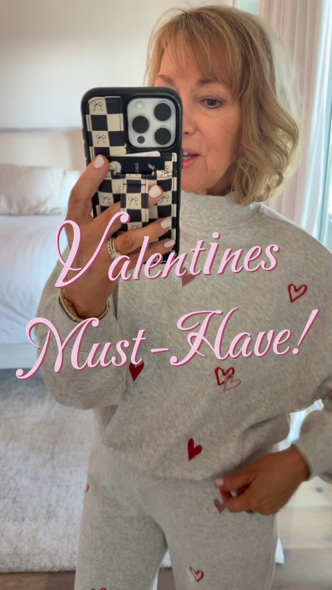 Valentine’s Day must haves!! Super cute heart cropped sweatshirt and wide leg pants. Wearing the XS in pants and the size small in the cropped top. I’m 5’3” for sizing reference. 

#LTKValentine #LTKSaleAlert