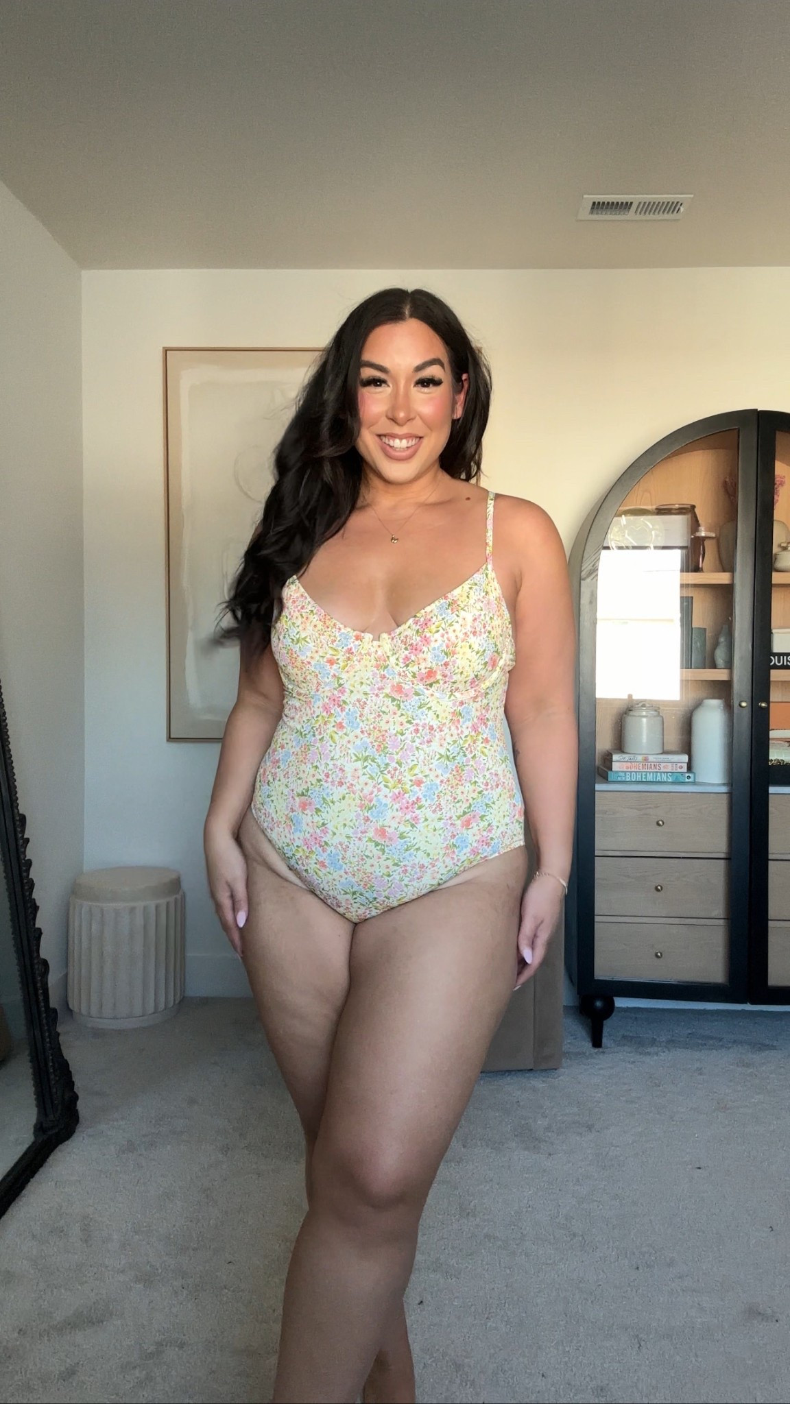 Midsize full coverage swimwear under $50! Wearing a size large!
-
-
-
One piece swimsuit, high waisted bikini, full coverage swimsuit, midsize swimsuit, beach outfit, affordable swimwear

#LTKSwim #LTKStyleTip #LTKTravel