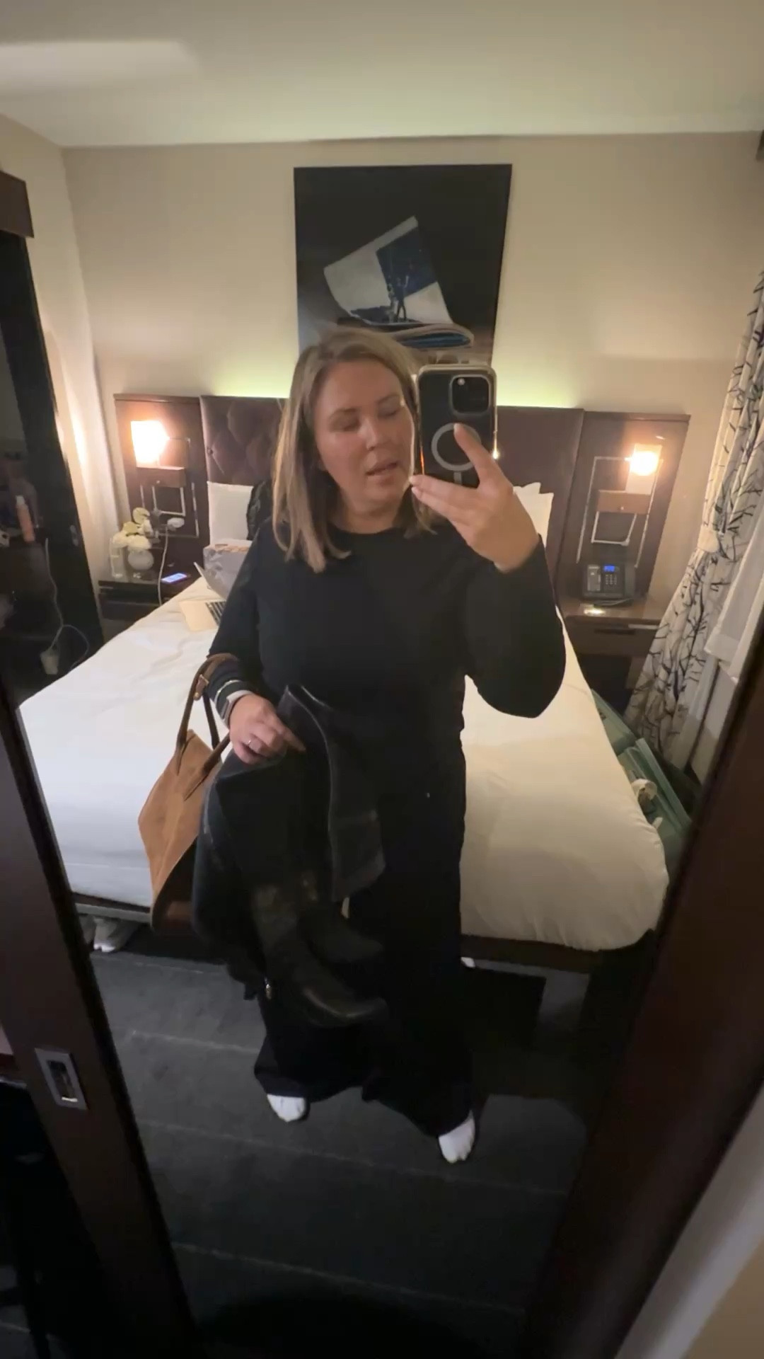 What I wore last night in NYC for happy hour! It was cold and this was perfect! Size 20 in the jeans they do run a little generous fyi! Xxl in top! boots are not called wide calf but they fit my 16.5 inch calves!! Knit camel cardigan blazer is 50% off right now and it runs true to size I wear the 2X!

#LTKPlusSize #LTKSaleAlert #LTKootd