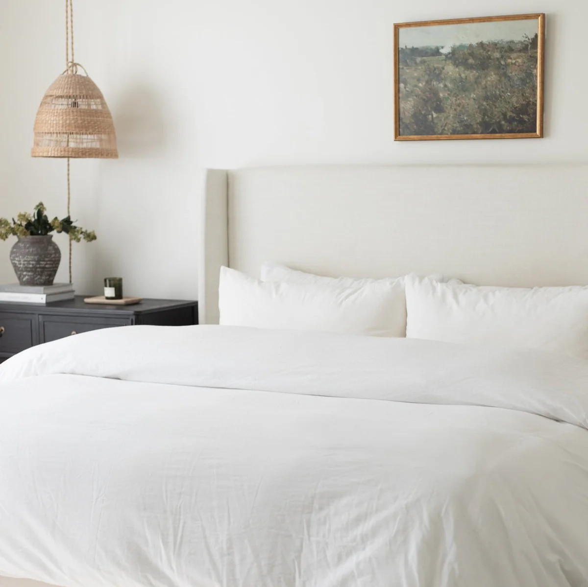 White Duvet Cover Set + Insert Bundle | Woven Nook