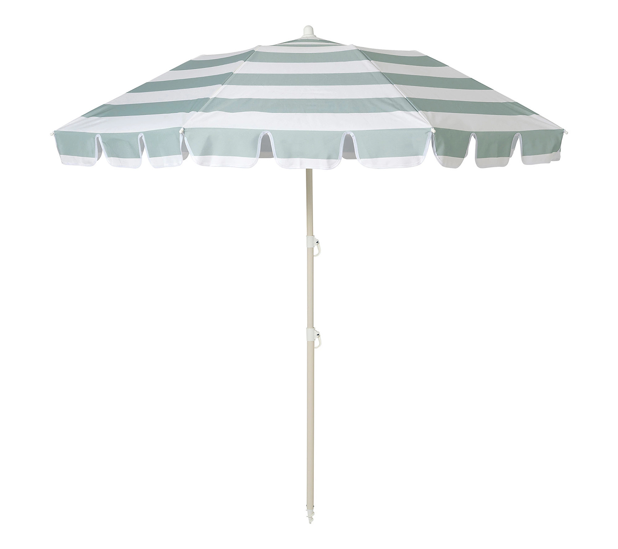 Sunnylife Compact Beach Umbrella La Palma Sage Stripe | QVC