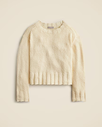Relaxed crewneck beach sweater | J. Crew US