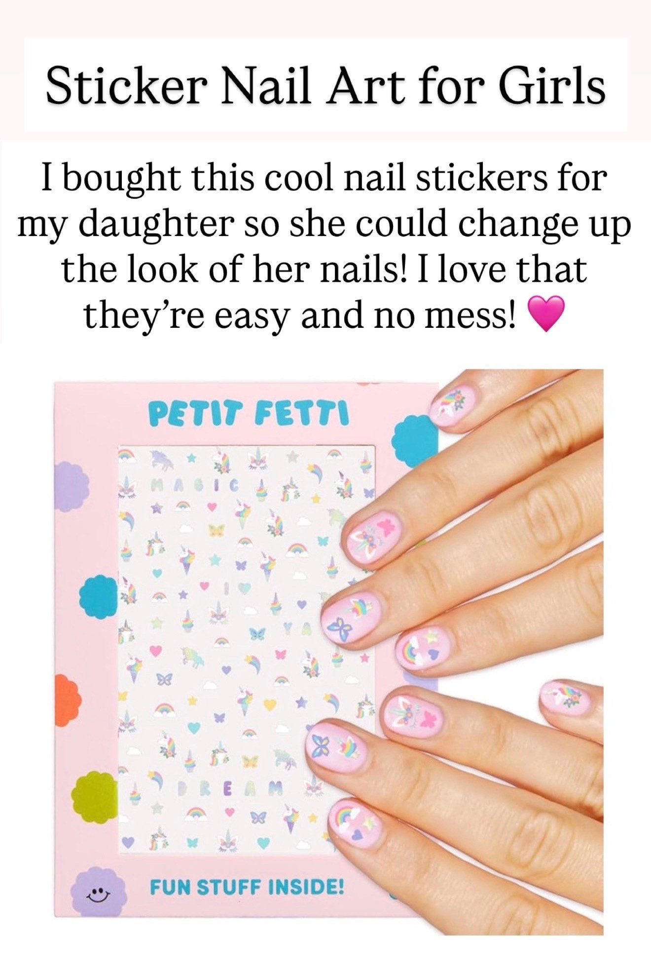 Sticker art for nails! I love how cute and easy these are to use.

#LTKKids #LTKBeauty