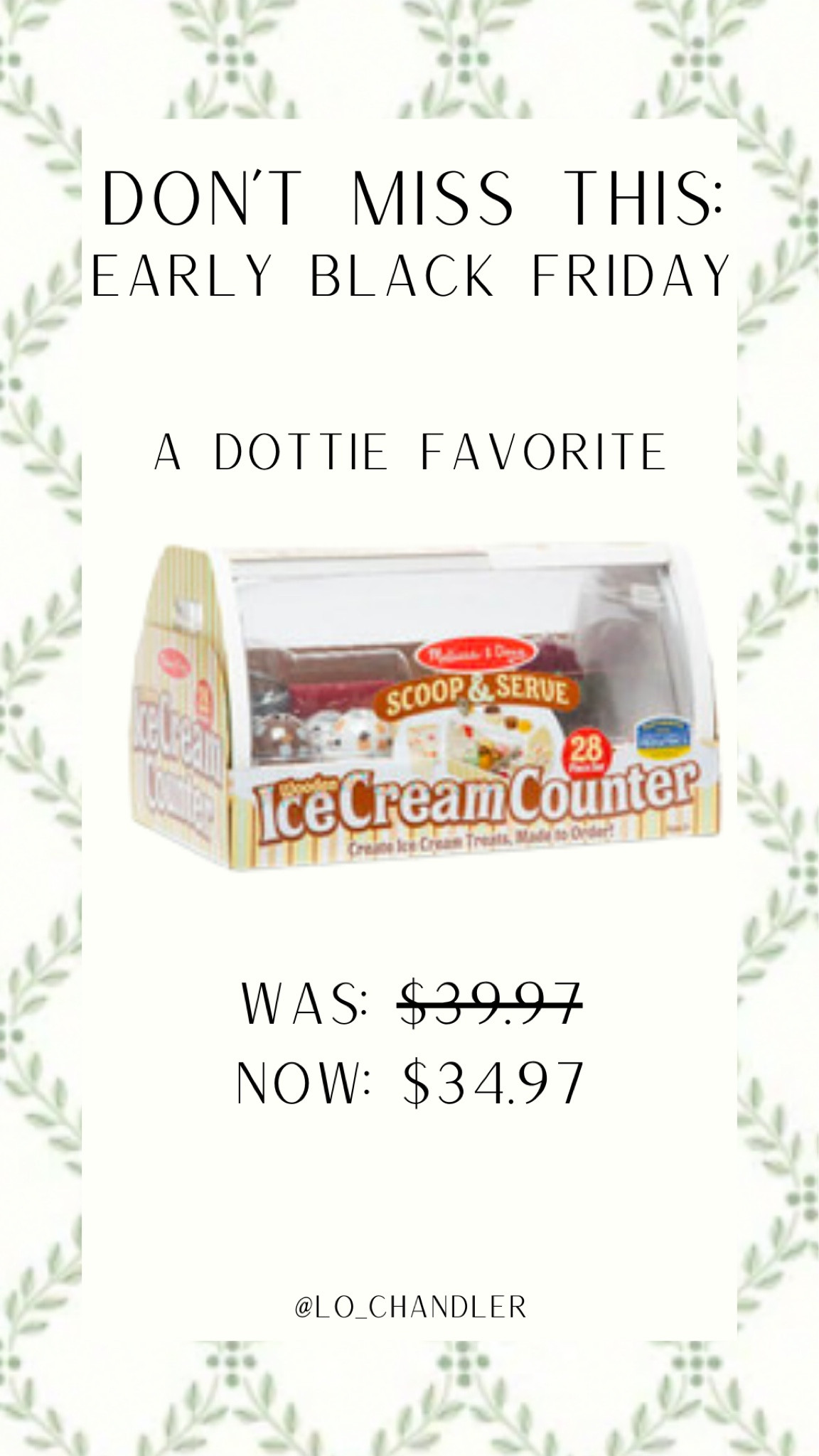 This is a great deal on one of Dotties favorite toys! A great gift idea for any kids your buying for this season!


Black Friday deals
Black Friday toy deals
Top deals
Cyber deals
Kitchen deals
Top toys 
Black Friday home deals
Electronic deals


#LTKHoliday #LTKCyberWeek #LTKkids