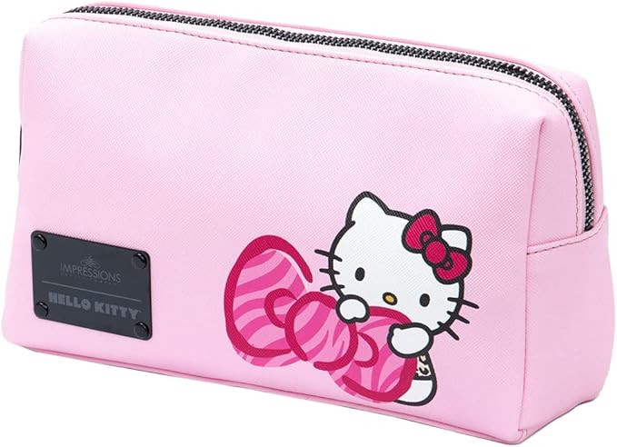 Impressions Vanity Hello Kitty Cosmetic Pouch with Waterproof Faux Leather,Zippered Bag For Trave... | Amazon (US)