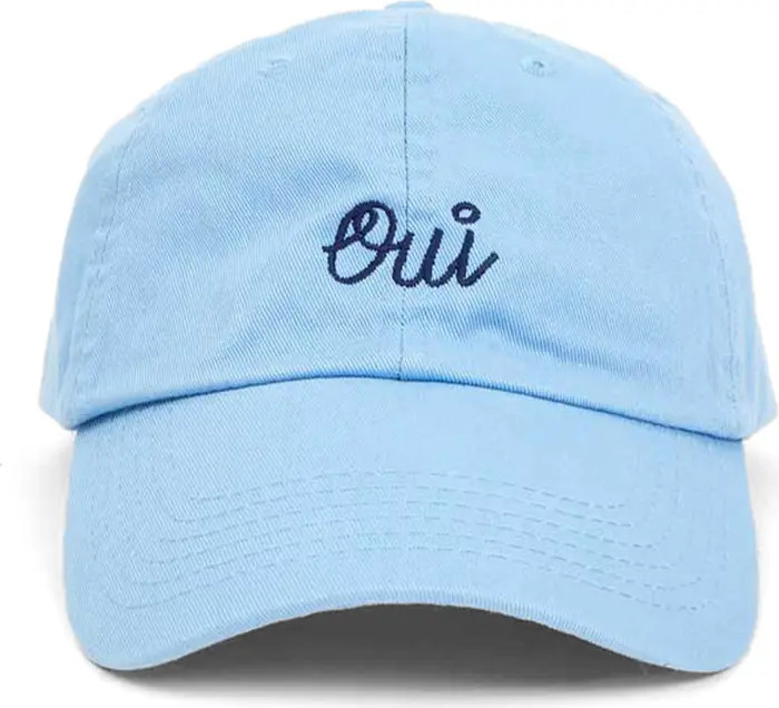 Clare V. Oui Embroidered Cotton Twill Baseball Cap | Nordstrom | Nordstrom