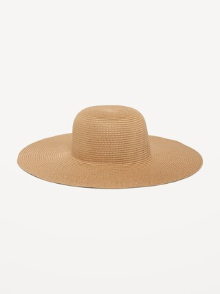 Wide-Brim Straw Sun Hat for Women | Old Navy (US)