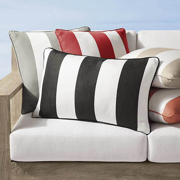 Resort Stripe Indoor/Outdoor Pillow | Frontgate
