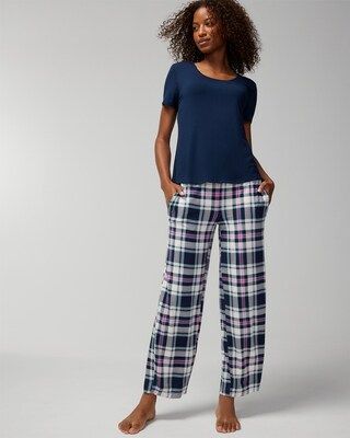 Short-Sleeve Top + Pants Set | SOMA