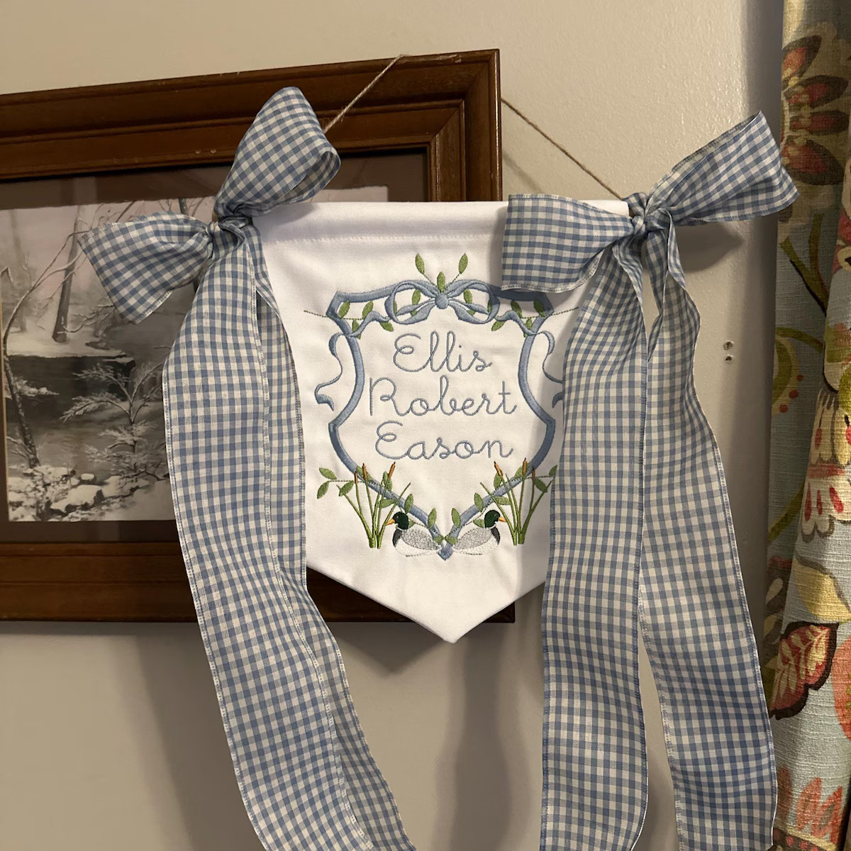 Custom Corners Welcome Baby Banner - Etsy | Etsy (US)