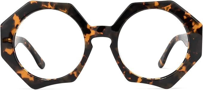 Zeelool Oversized Geometric Blue Light Blocking Glasses, Fashion Glasses for Women with UV400 Pro... | Amazon (US)