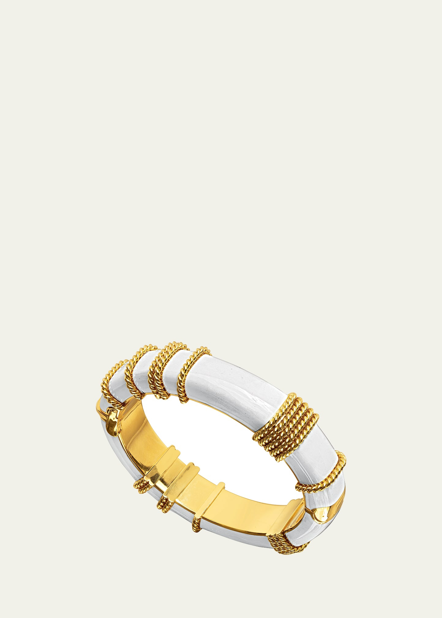 Verdura 18K Yellow Gold White Modello Ring | Bergdorf Goodman