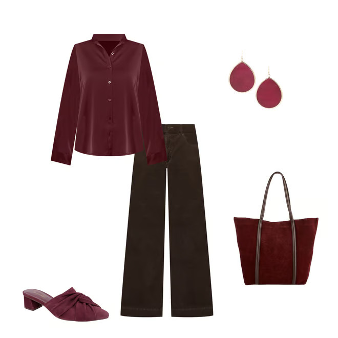 Splendid x Cella Jane Blog Satin Woven Collared Long Sleeve Button Down Shirt | Dillard's | Dillard's