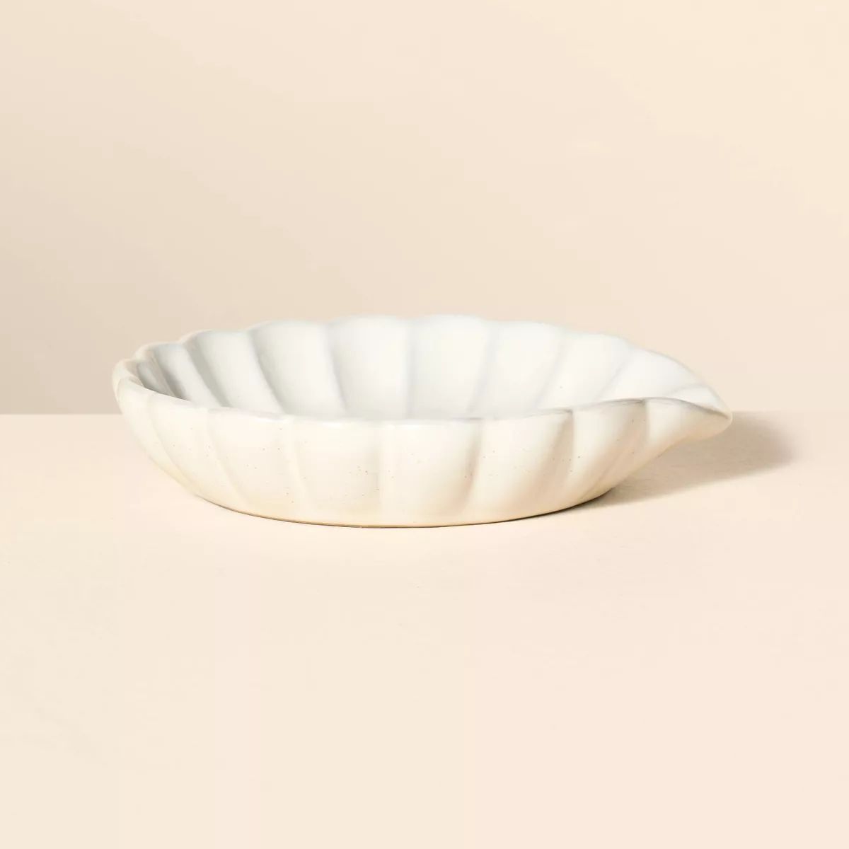 Scalloped Edge Stoneware Spoon Rest Cream - Hearth & Hand™ with Magnolia | Target