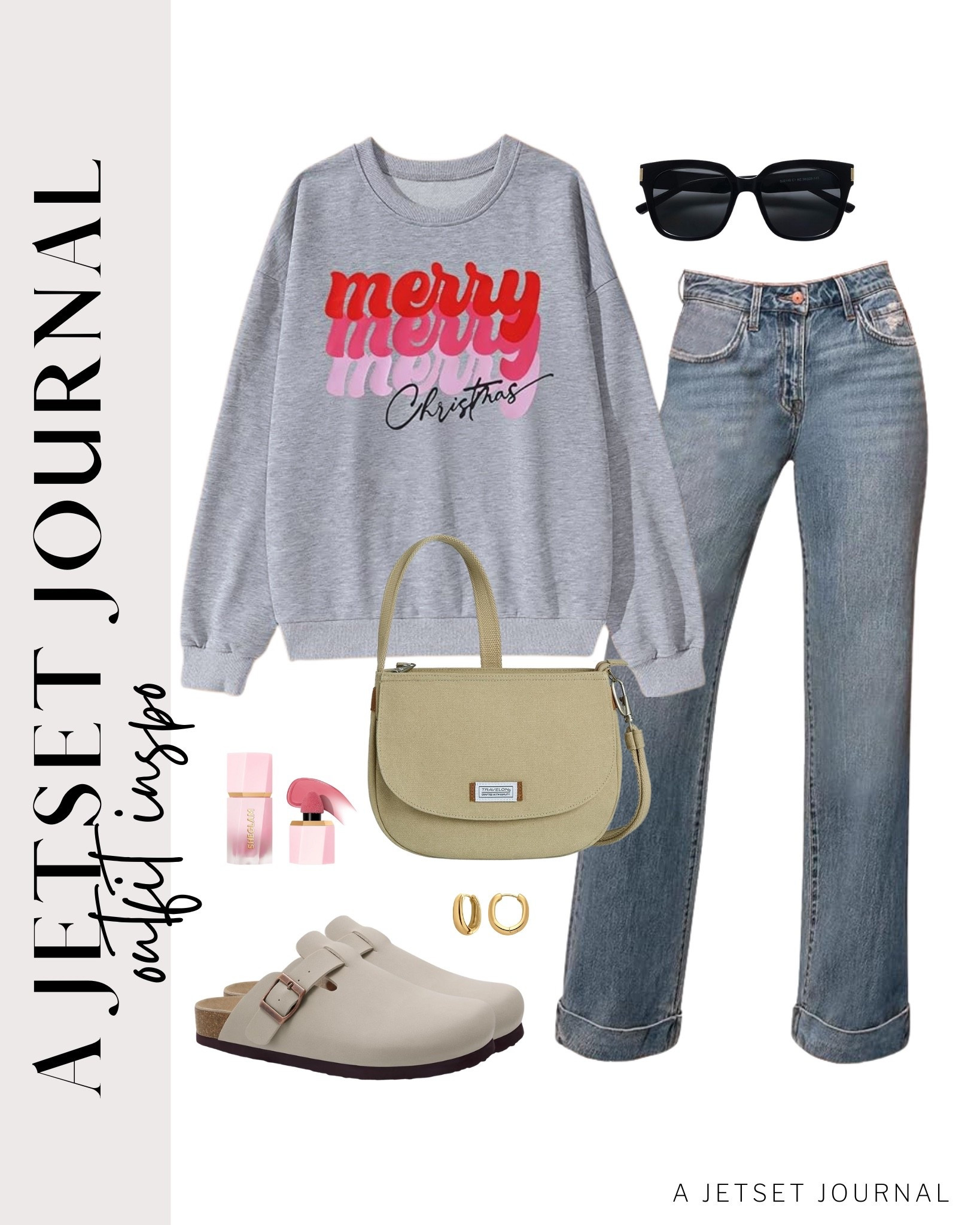 Cozy sweatshirts and jeans are an easy and cute look for the holidays!
festive look, holiday fashion, christmas outfit, neutral sneakers, fall to winter outfit idea, casual look, vacation style, makeup must have, beauty favorite, functional bag, amazon fashion, affordable style

#LTKFindsUnder50 #LTKSeasonal #LTKU