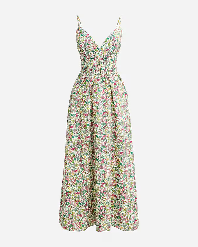 V-neck smocked-waist dress in Liberty® fabric | J. Crew US