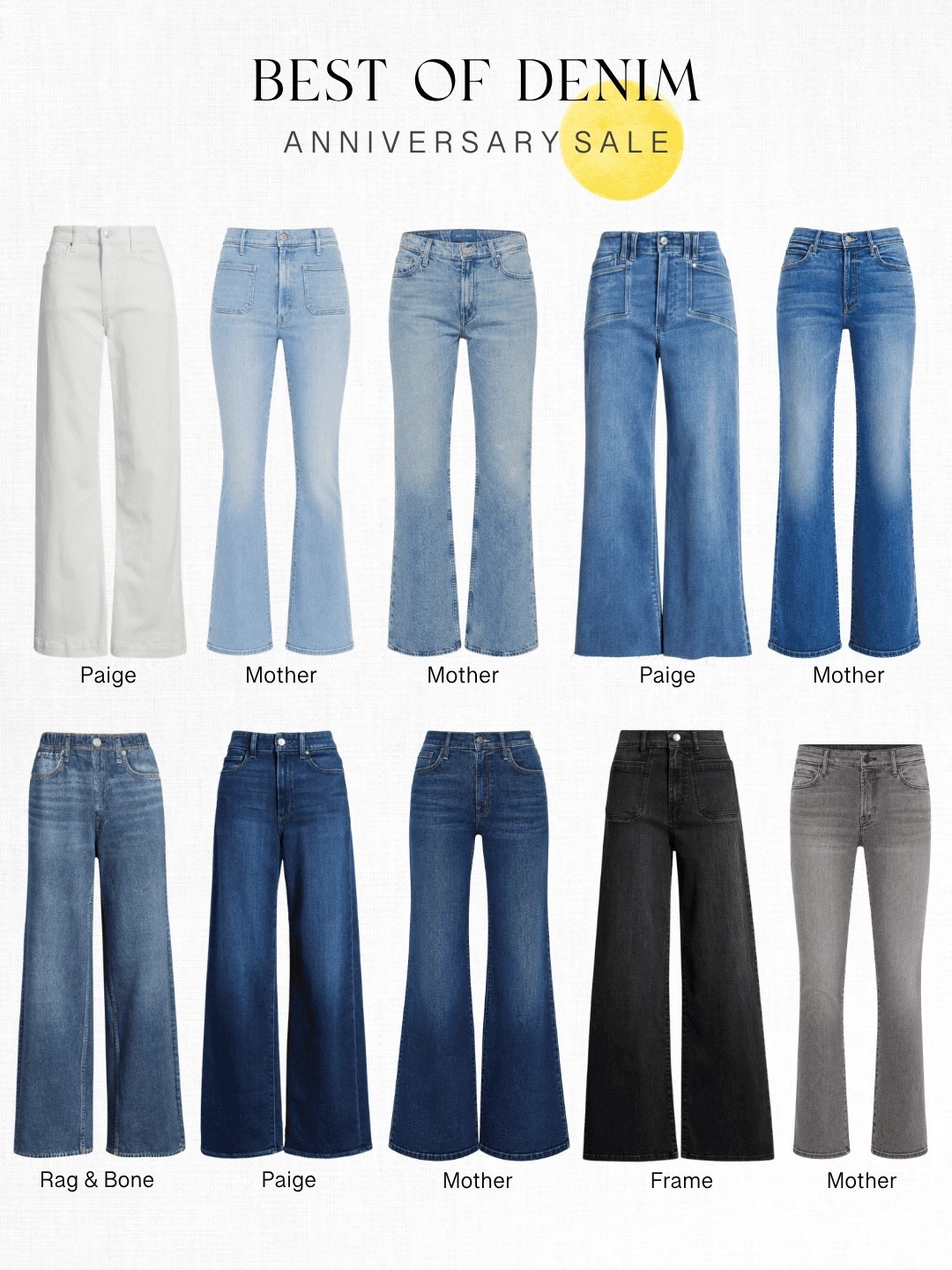 Favorite denim to buy at the Nordstrom Anniversary Sale! Denim is always a smart buy on the anniversary sale, and every year the best styles sell out. My advice is to order several pairs, and decide which ones are keepers once you’ve tried them on! Happy shopping 🤍✨

#nordsale #nordstrom #nsale #nordstromanniversarysale

#LTKSaleAlert #LTKOver40 #LTKSeasonal
