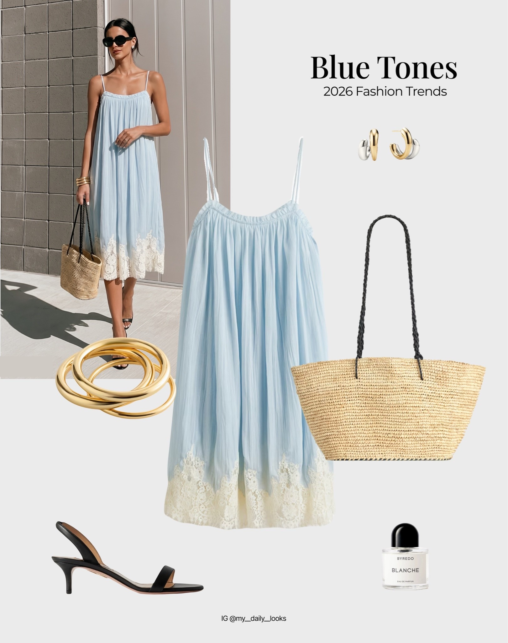 Baby blue summer outfit 🖤

Tags: summer outfits, azul claro, ice blue outfit, lace dress, summer dresses, capsule wardrobe, high street, everyday essentials, summer outfit finds, casual summer outfits, summer outfit ideas, summer fashion finds.

#LTKsummer #LTKdresses #LTKdatenight