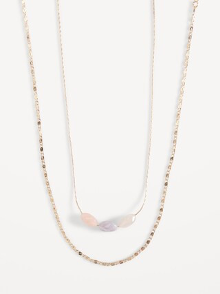 Gold-Plated Chain Necklace 2-Pack for Women | Old Navy (US)