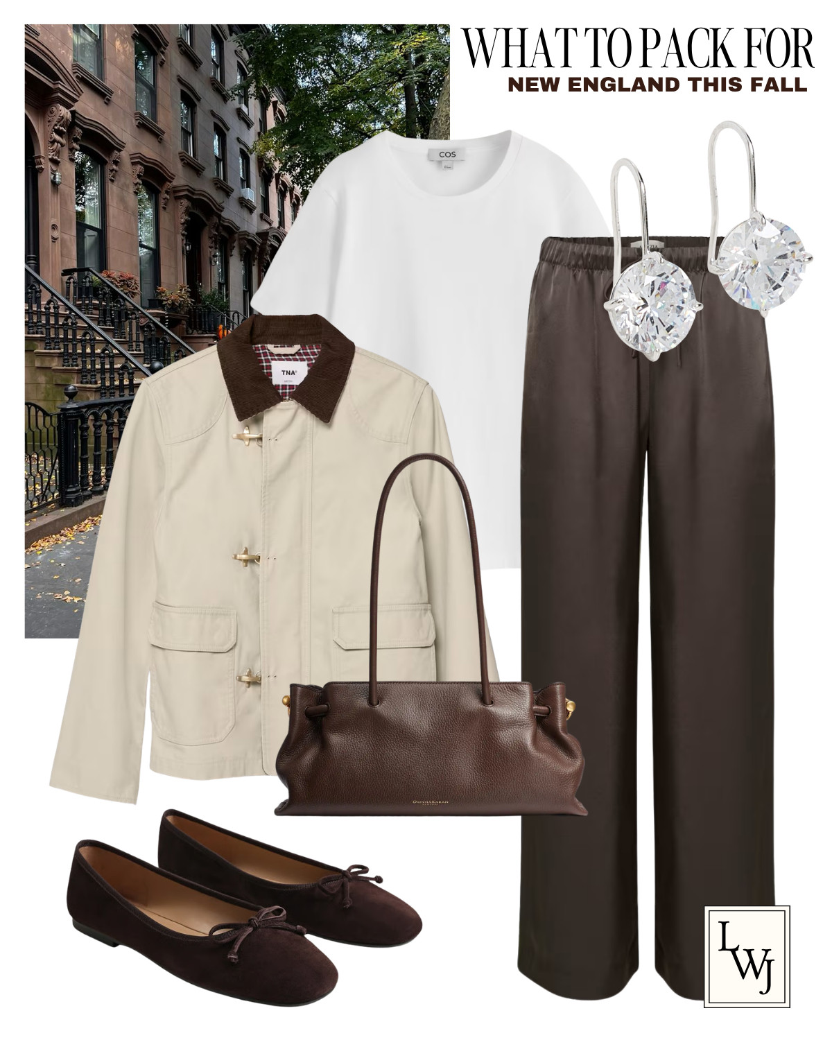 what to pack for new england this fall 

fall style / fall outfits / east coast / style over 30 / elevated style / preppy style / aritzia lodge satin pull on pants / denim jacket / chocolate brown suede ballet flats / chocolate brown leather purse

#LTKootd #LTKSeasonal #LTKTravel