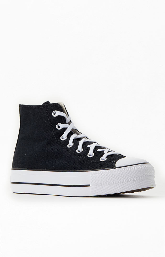 Converse Women's Black Chuck Taylor All Star High Top Platform Sneakers - Size 9.5 | PacSun