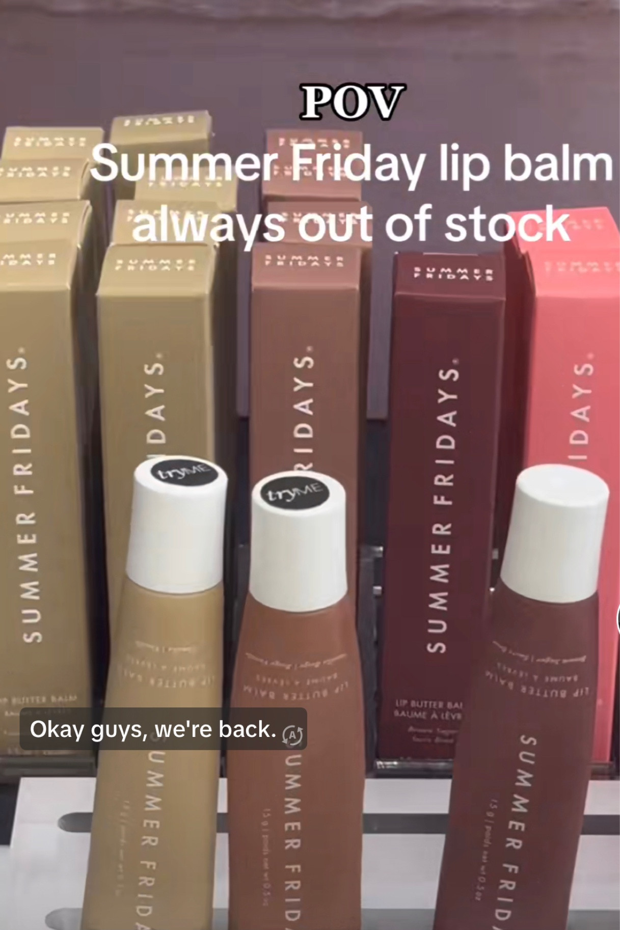 SUMMER FRIDAYS LIP BUTER BALM