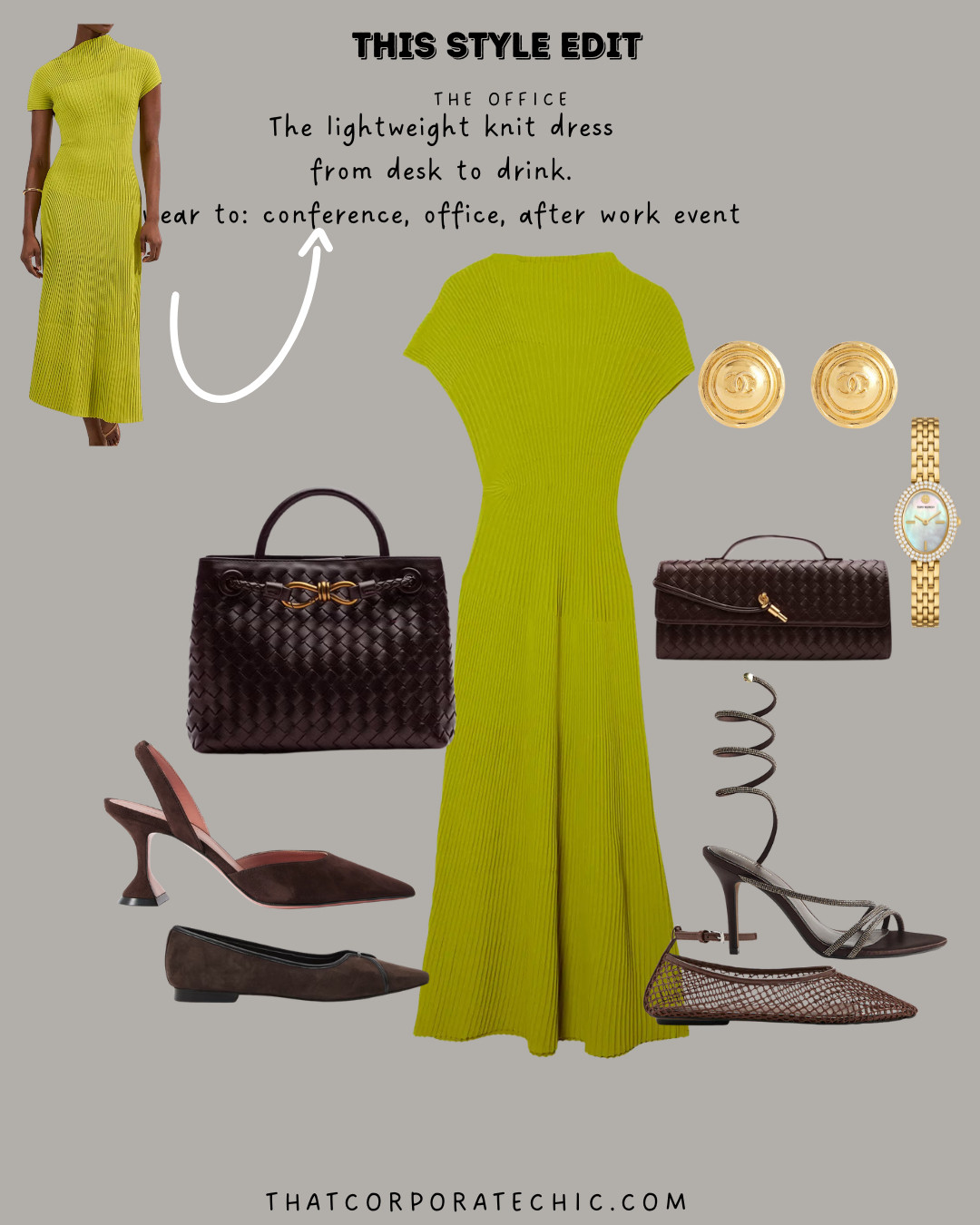 The knit dress for the office and beyond.
Also comes in red.

what to wear to a work conference
from desk to drink outfit ideas
summer workwear look
work dress
what to wear to the office in summer
elegant work look 

 #LTKsummer #LTKworkwear #LTKdresses