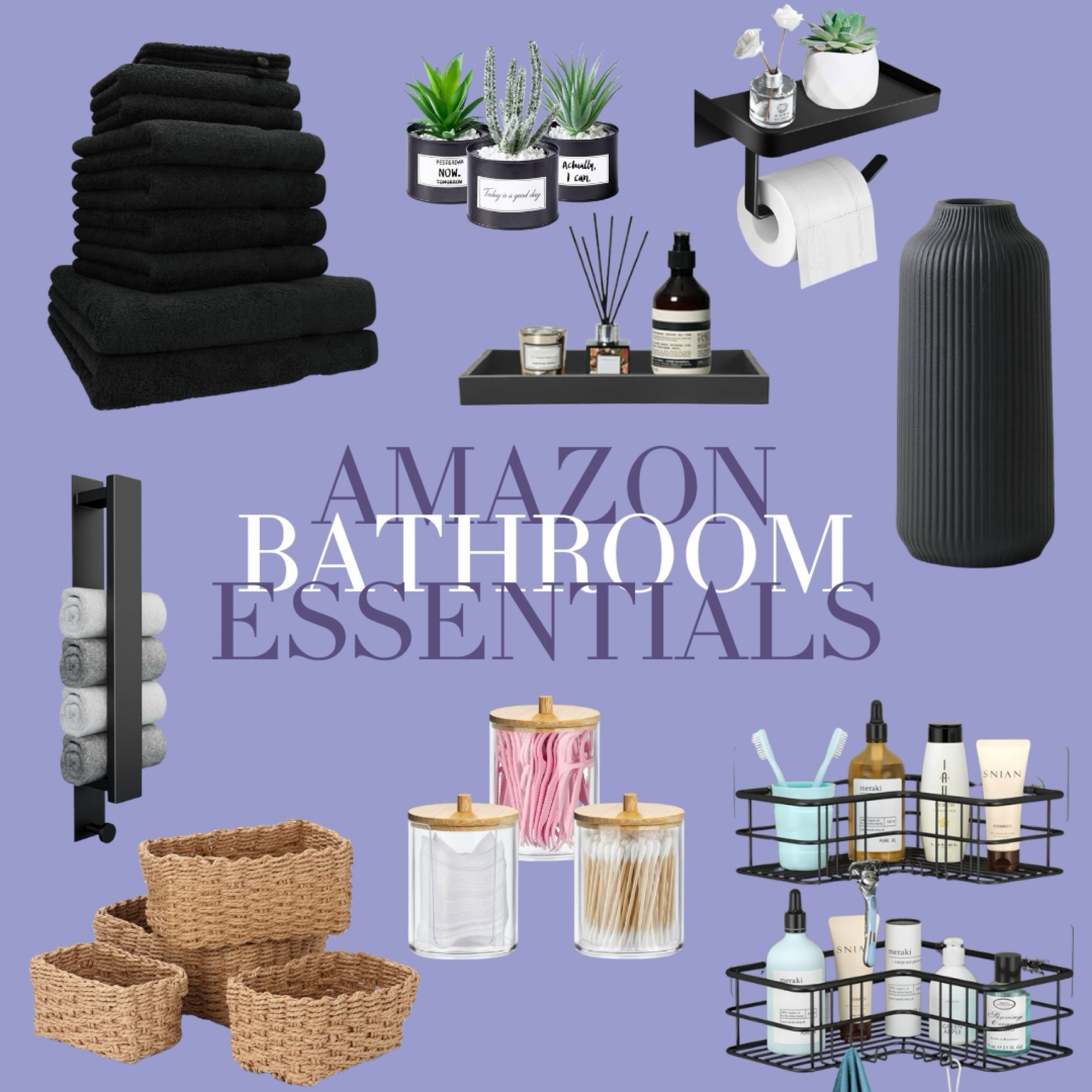 Amazon bathroom essentials 💜