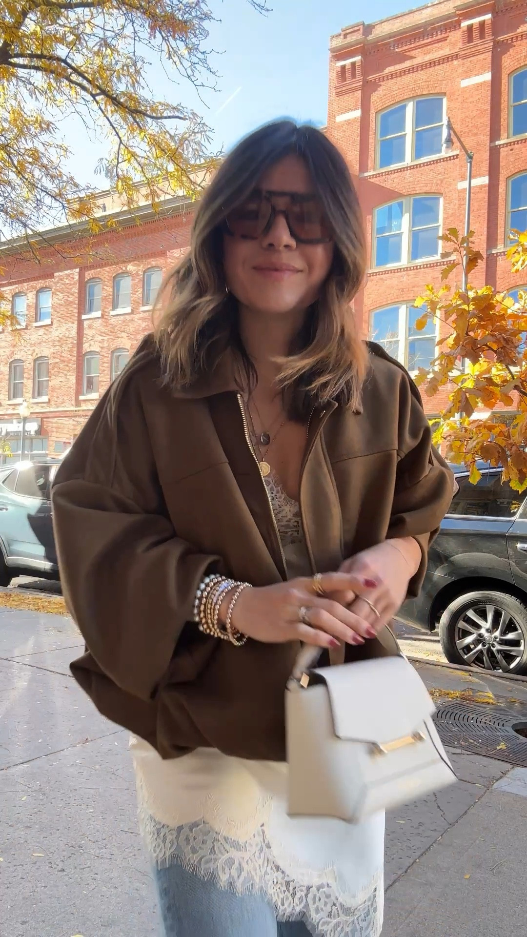 This lace trim top is so good! Love the quality and especially how it looks with jeans! 
Top size small
Jacket size small
Jeans size 25. Take 40% off right now! 

#LTKSaleAlert #LTKCyberWeek #LTKHoliday