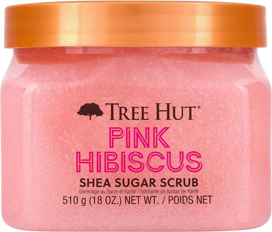 Tree Hut Pink Hibiscus Shea Sugar Exfoliating & Hydrating Body Scrub, 18 oz | Amazon (US)