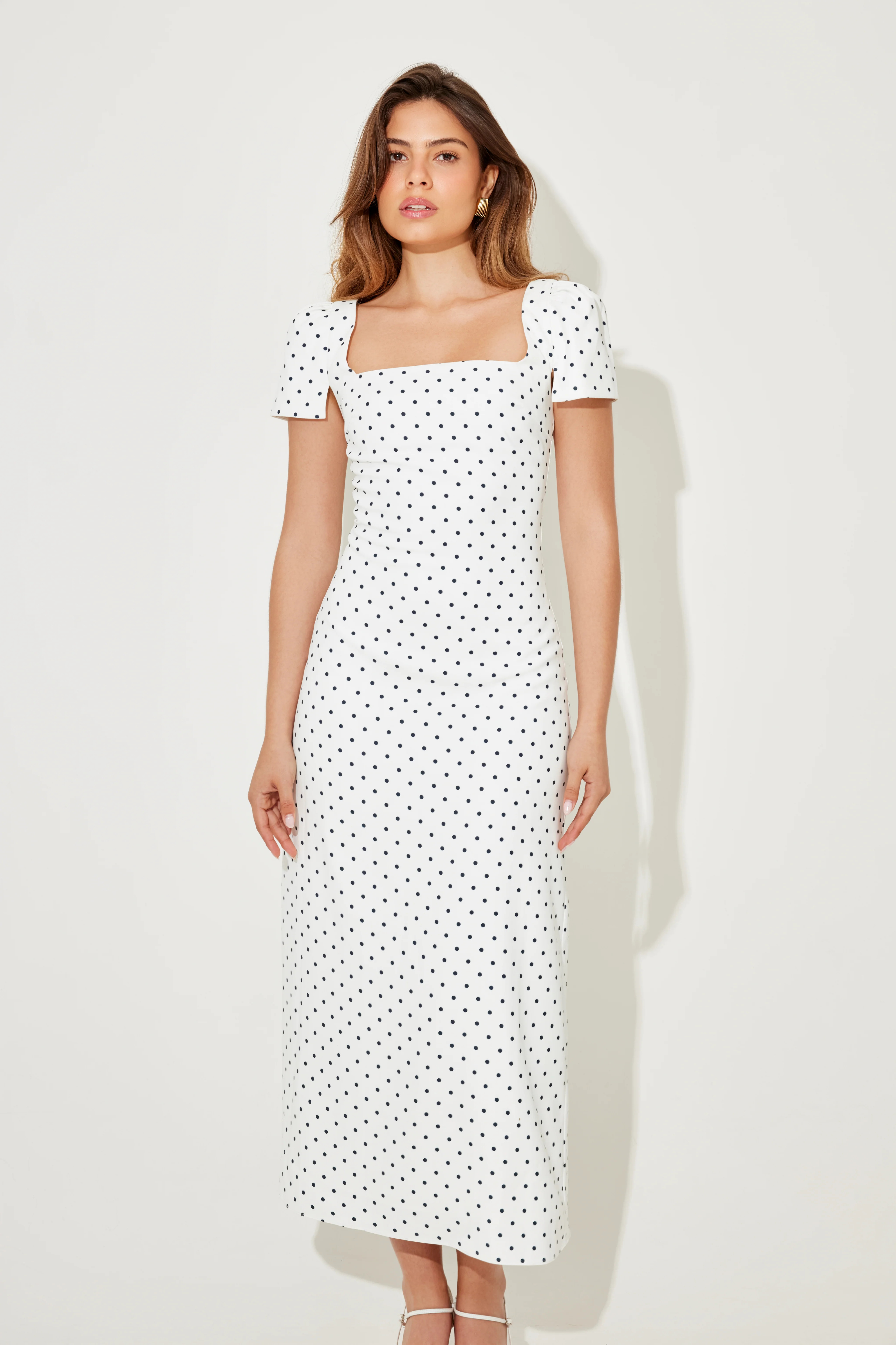 Square Neck Slip Midi Dress | Odd Muse