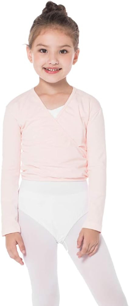 Bezioner Ballet Wrap Top Girls Ballet Sweater Dance Sweater for Girls | Amazon (US)