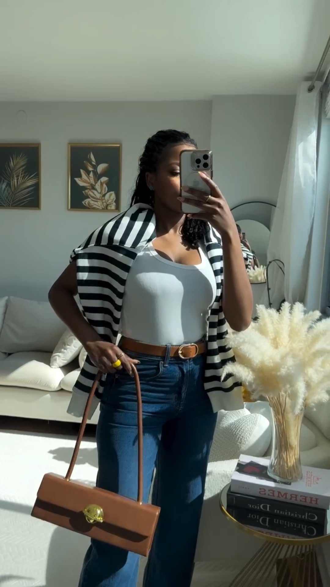 Day 6 of fall outfits🍂 Jeans & sweatshirt not exact. Bag linked in my TikTok shop. 

Finally posting my ootds again🤍

#outfit #outfitoftheday #falloutfitinspo #fallfashion #falloutfitinspo #fallinspo #outfitideas #elegantstyle #40dayschallenge #30daysofoutfits #classystyle #autumnoutfits #autumnoutfitinspo #oldmoneyoutfits #ootd

#LTKPetite #LTKWorkwear #LTKStyleTip