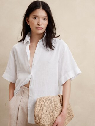 The Boxy Linen Shirt | Banana Republic (CA)