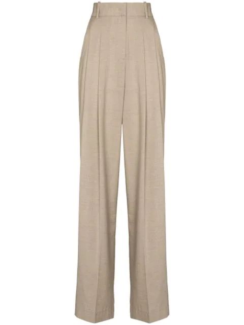 Frankie Shop Gelso high-rise Tailored Trousers - Farfetch | Farfetch Global