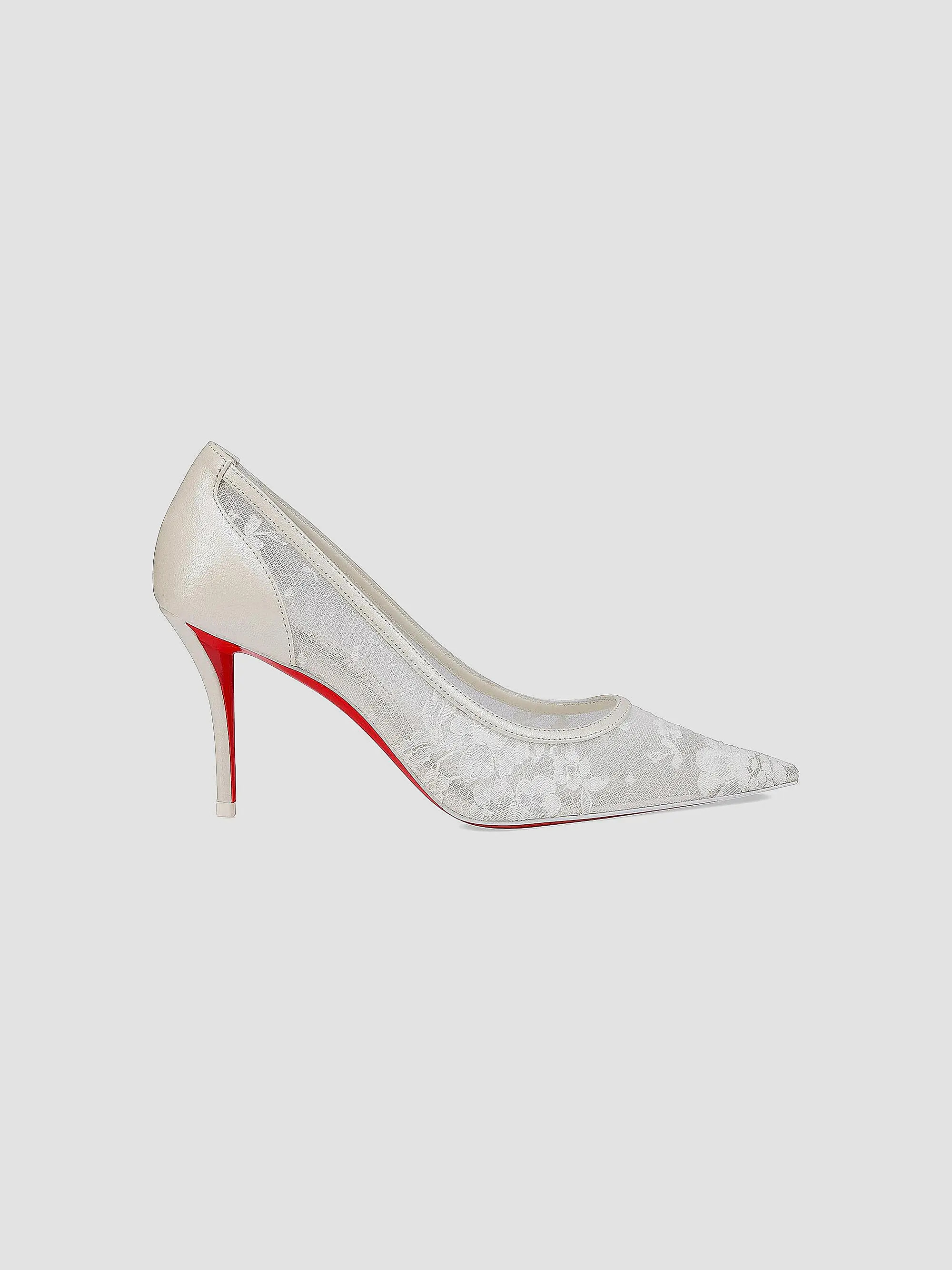 Christian Louboutin Miss Z Mesh 80MM Mesh and Nappa Leather Pumps | Saks Fifth Avenue | Saks Fifth Avenue