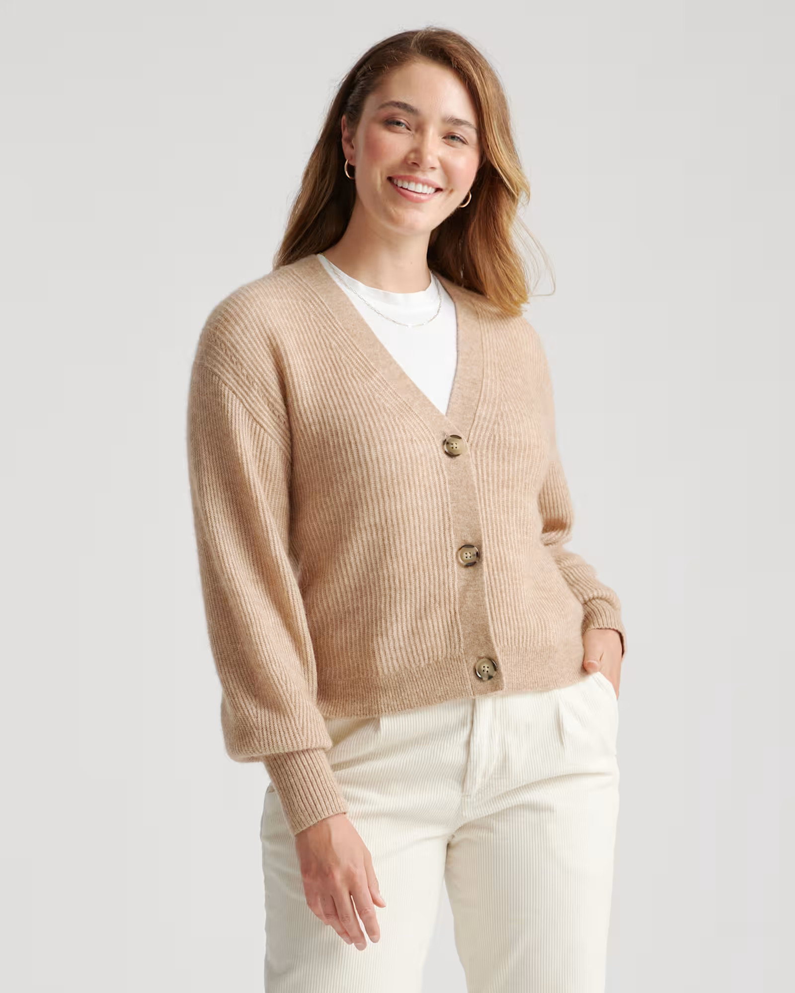 Baby Alpaca-Wool Cropped Cardigan | Quince