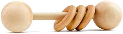 Wood Baby Rattle Teether by Homi Baby, Perfect Montessori Grasping Teething Toy for Babies, Handm... | Amazon (US)
