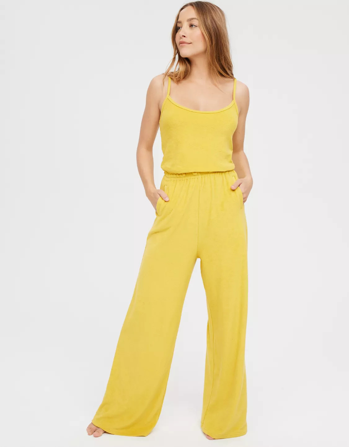 OFFLINE By Aerie Summer Lights Terry Jumpsuit | American Eagle Outfitters (US & CA)