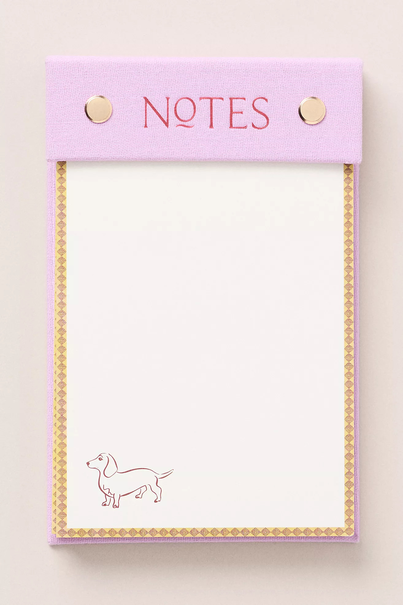 Dog Icon Fabric Bound Notepad | Anthropologie (US)