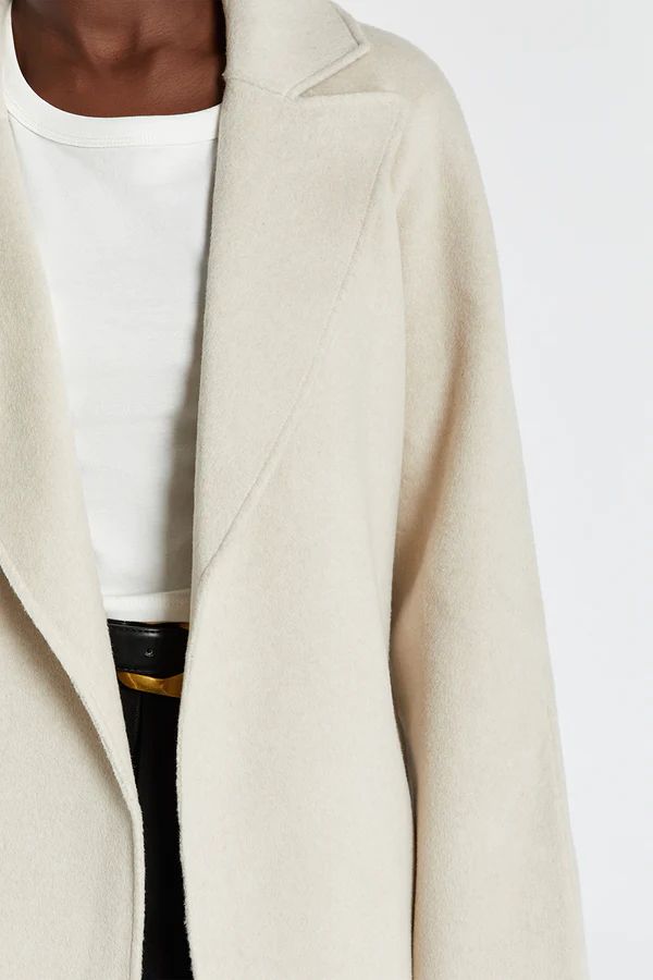 MATILDA BONE WOOL FELT COAT | DISSH