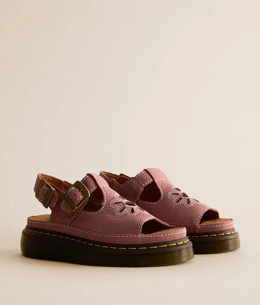 Dunnet Flower Leather Sandal | Buckle