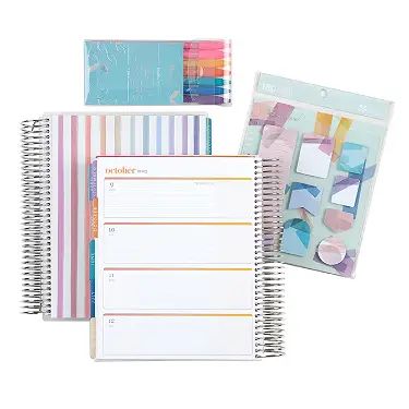 Watercolor Stripes Colorful LifePlanner™ Starter Set Bundle | Erin Condren | Erin Condren