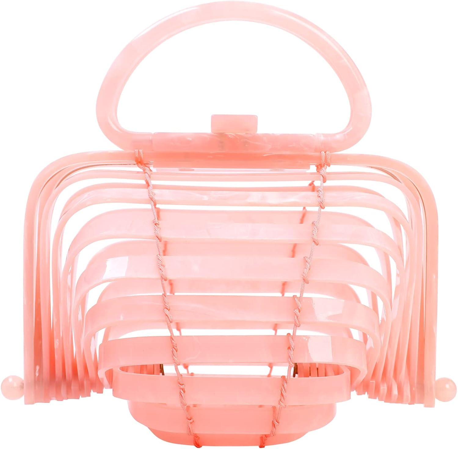 sorozien Womens Acrylic Clutch Folding Tote Bag Handmade Beach Handbag | Amazon (US)